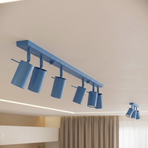 Sollux Lighting Plafon RING 3L błękitny