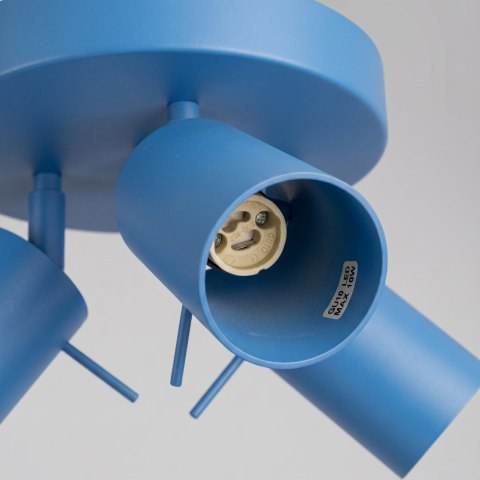 Sollux Lighting Plafon RING 3P błękitny