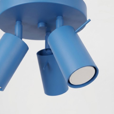 Sollux Lighting Plafon RING 3P błękitny