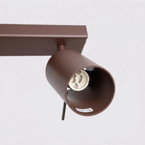 Sollux Lighting Plafon RING 4L brązowy