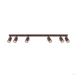 Sollux Lighting Plafon RING 6L brązowy