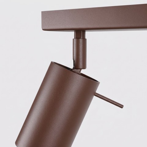 Sollux Lighting Plafon RING 6L brązowy