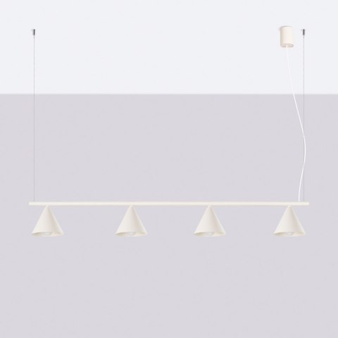 Sollux Lighting Żyrandol NOX 4L beżowa