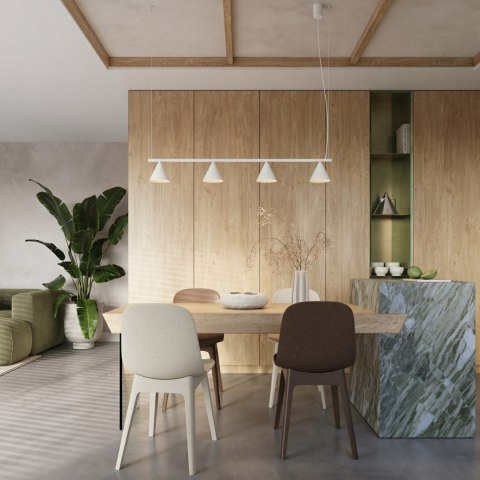 Sollux Lighting Żyrandol NOX 4L biała