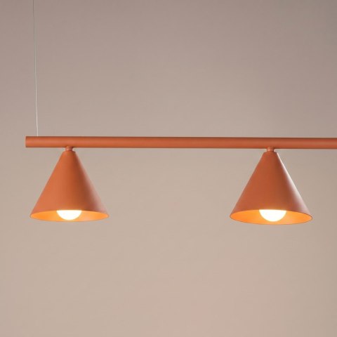 Sollux Lighting Żyrandol NOX 4L ochra czerwona