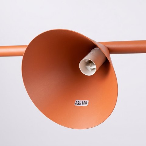Sollux Lighting Żyrandol NOX 4L ochra czerwona