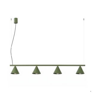 Sollux Lighting Żyrandol NOX 4L zielona oliwka
