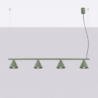 Sollux Lighting Żyrandol NOX 4L zielona oliwka