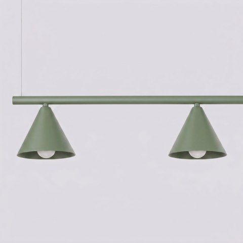Sollux Lighting Żyrandol NOX 4L zielona oliwka