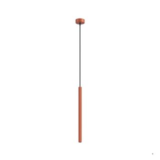 Sollux Lighting Lampa wisząca ARCHE 1 ochra czerwona
