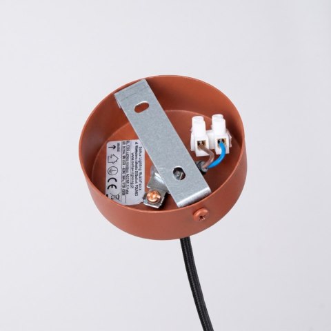 Sollux Lighting Lampa wisząca ARCHE 1 ochra czerwona