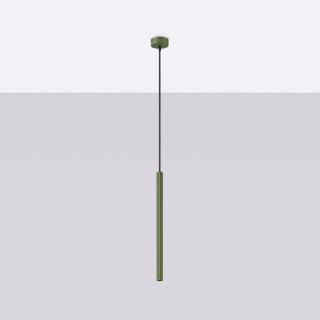 Sollux Lighting Lampa wisząca ARCHE 1 zielona oliwka