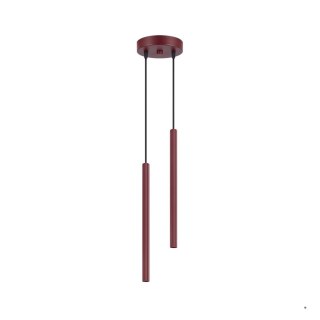 Sollux Lighting Lampa wisząca ARCHE 2P burgund