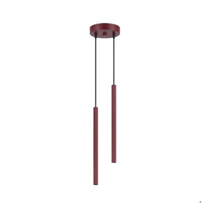 Sollux Lighting Lampa wisząca ARCHE 2P burgund
