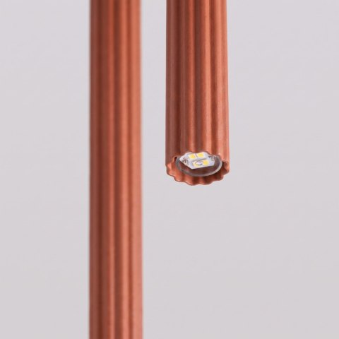 Sollux Lighting Lampa wisząca ARCHE 2P ochra czerwona
