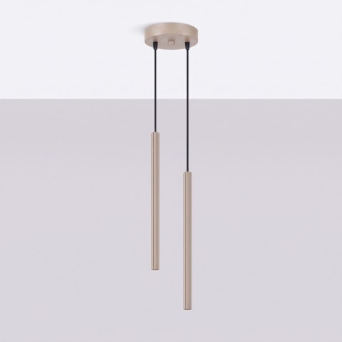 Sollux Lighting Lampa wisząca ARCHE 2P taupe