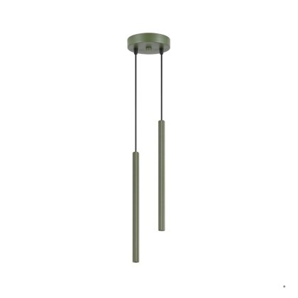 Sollux Lighting Lampa wisząca ARCHE 2P zielona oliwka