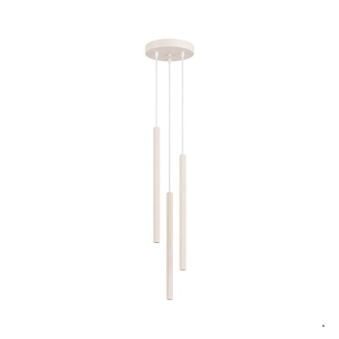 Sollux Lighting Lampa wisząca ARCHE 3P beżowa