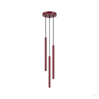 Sollux Lighting Lampa wisząca ARCHE 3P burgund