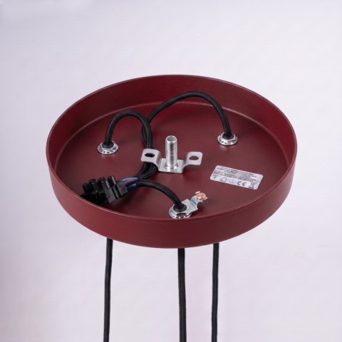 Sollux Lighting Lampa wisząca ARCHE 3P burgund