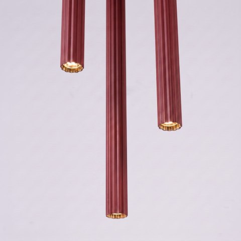 Sollux Lighting Lampa wisząca ARCHE 3P burgund