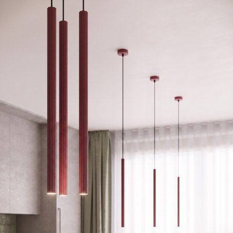 Sollux Lighting Lampa wisząca ARCHE 3P burgund