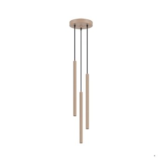 Sollux Lighting Lampa wisząca ARCHE 3P taupe