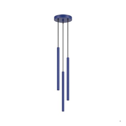 Sollux Lighting Lampa wisząca ARCHE 3P ultramaryna