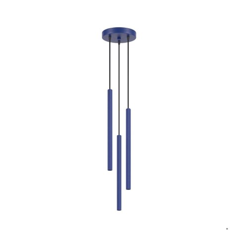 Sollux Lighting Lampa wisząca ARCHE 3P ultramaryna