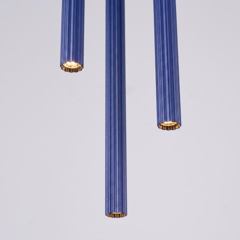 Sollux Lighting Lampa wisząca ARCHE 3P ultramaryna