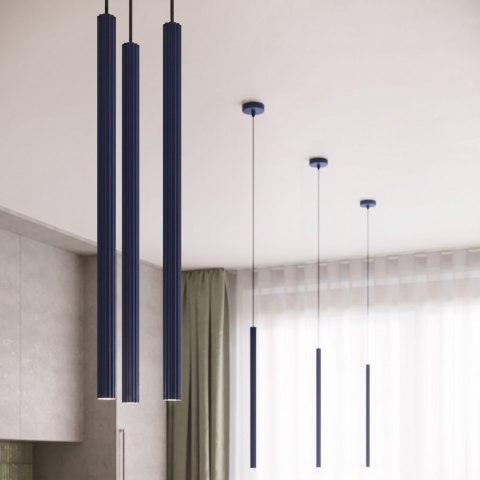 Sollux Lighting Lampa wisząca ARCHE 3P ultramaryna