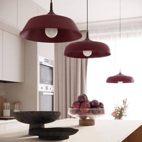Sollux Lighting Lampa wisząca GINA burgund
