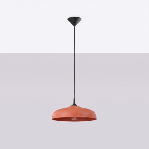 Sollux Lighting Lampa wisząca GINA ochra czerwona