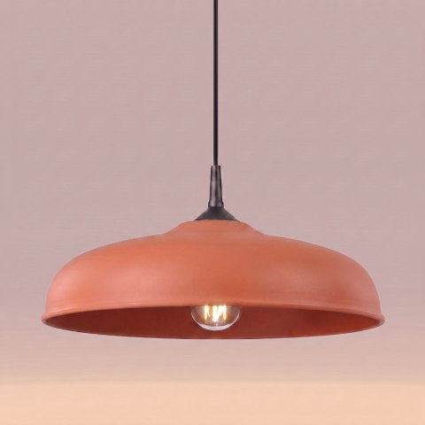 Sollux Lighting Lampa wisząca GINA ochra czerwona