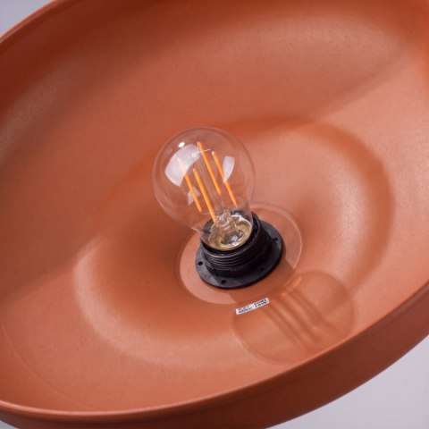 Sollux Lighting Lampa wisząca GINA ochra czerwona