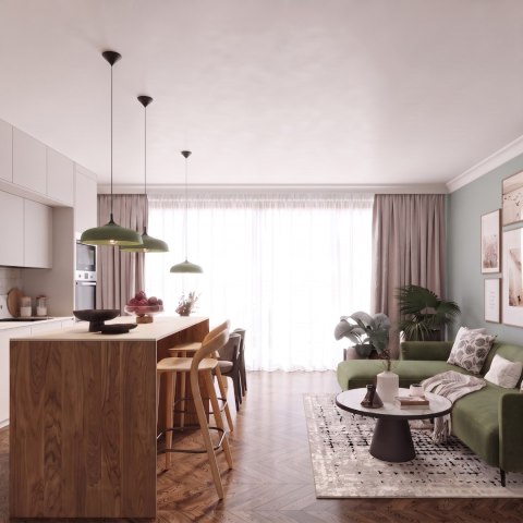 Sollux Lighting Lampa wisząca GINA zielona oliwka