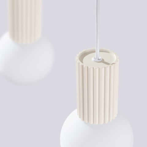 Sollux Lighting Lampa wisząca HALO 2L beżowa
