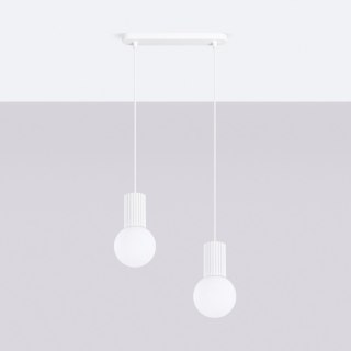 Sollux Lighting Lampa wisząca HALO 2L biała