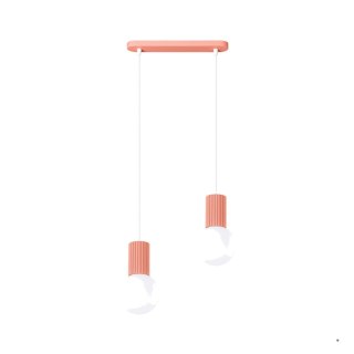 Sollux Lighting Lampa wisząca HALO 2L brzoskwiniowa