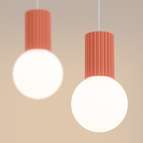 Sollux Lighting Lampa wisząca HALO 2L brzoskwiniowa