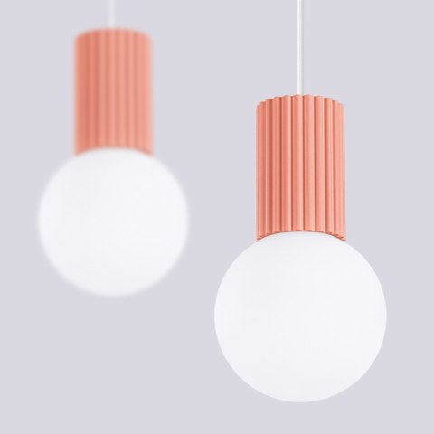 Sollux Lighting Lampa wisząca HALO 2L brzoskwiniowa