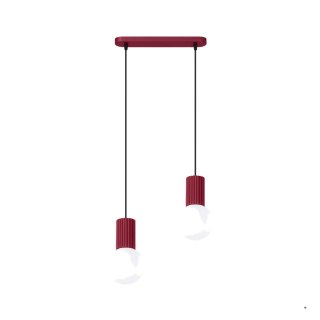 Sollux Lighting Lampa wisząca HALO 2L burgund