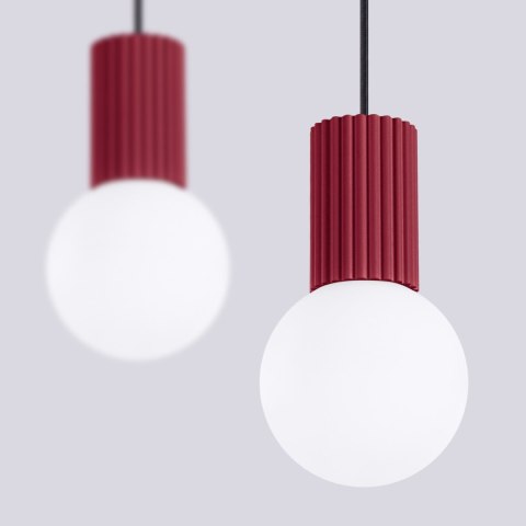 Sollux Lighting Lampa wisząca HALO 2L burgund