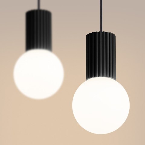 Sollux Lighting Lampa wisząca HALO 2L czarna
