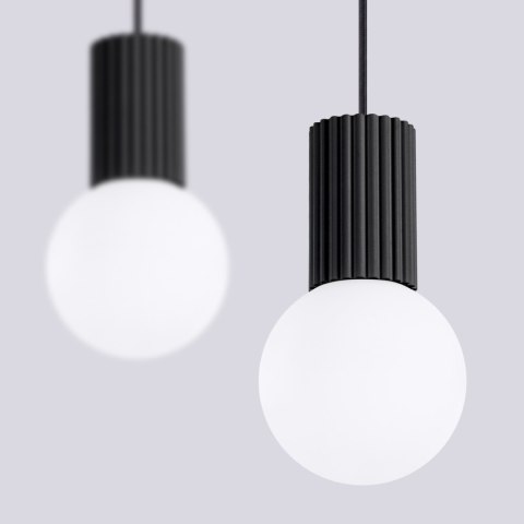 Sollux Lighting Lampa wisząca HALO 2L czarna