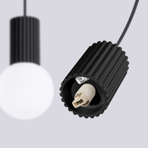 Sollux Lighting Lampa wisząca HALO 2L czarna