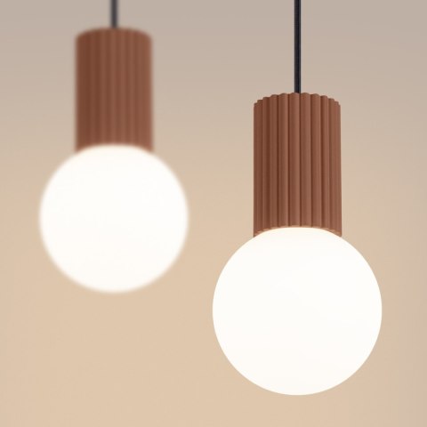 Sollux Lighting Lampa wisząca HALO 2L mocca