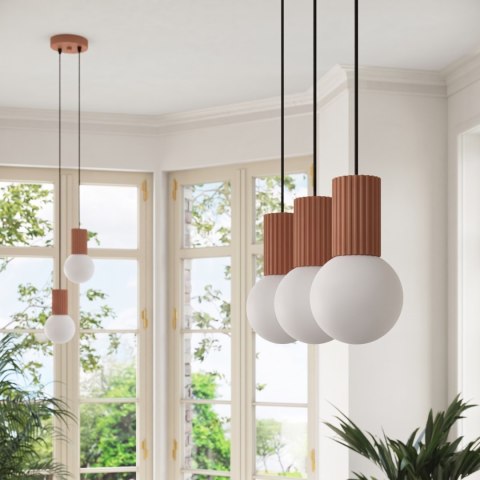 Sollux Lighting Lampa wisząca HALO 2L mocca