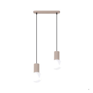 Sollux Lighting Lampa wisząca HALO 2L taupe