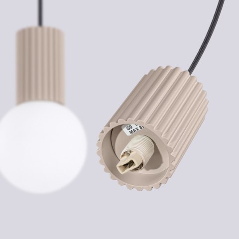 Sollux Lighting Lampa wisząca HALO 2L taupe